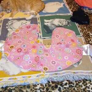 Pink with Flowers Boppy Nursing Pillow Cover